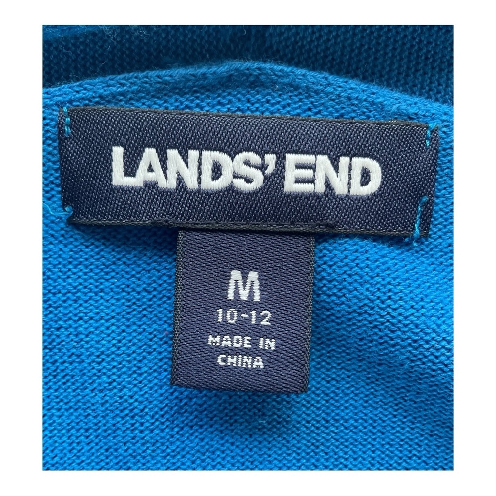 Lands' End Open-Front Cobalt Blue Women's Cardigan Medium ( 10-12) - Picture 5 of 6